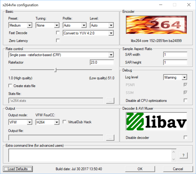 File:X264vfw64 configuration.png